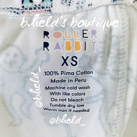 Roller Rabbit Charleston Monkey Polo Pajamas in White Monkey Size XS New NWT - Picture 11 of 16